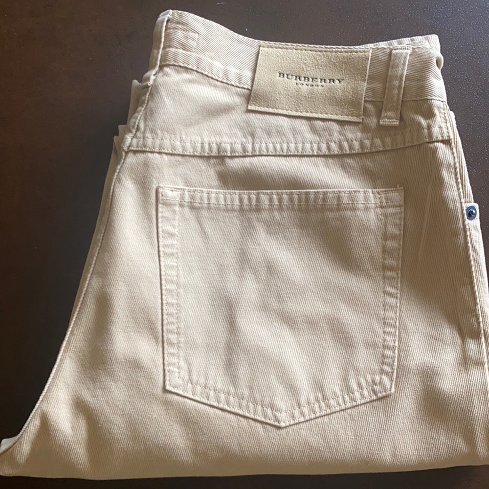Burberry 34 cream pant